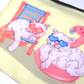 Summer Kitties Make-up Bag and Mirror set