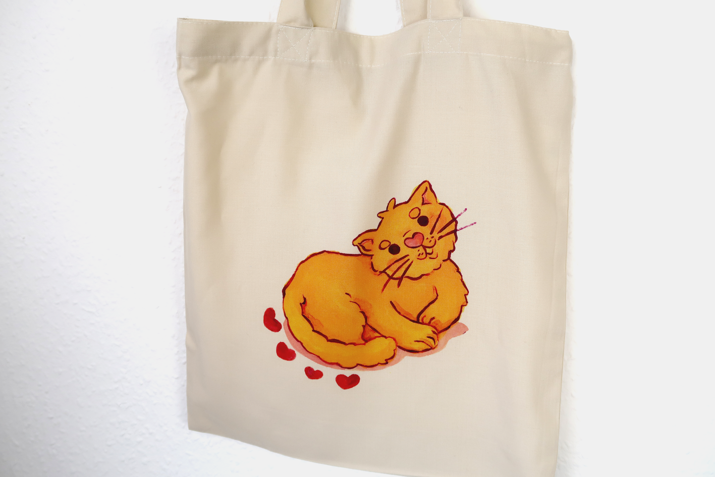 Orange Cat Tote Bag