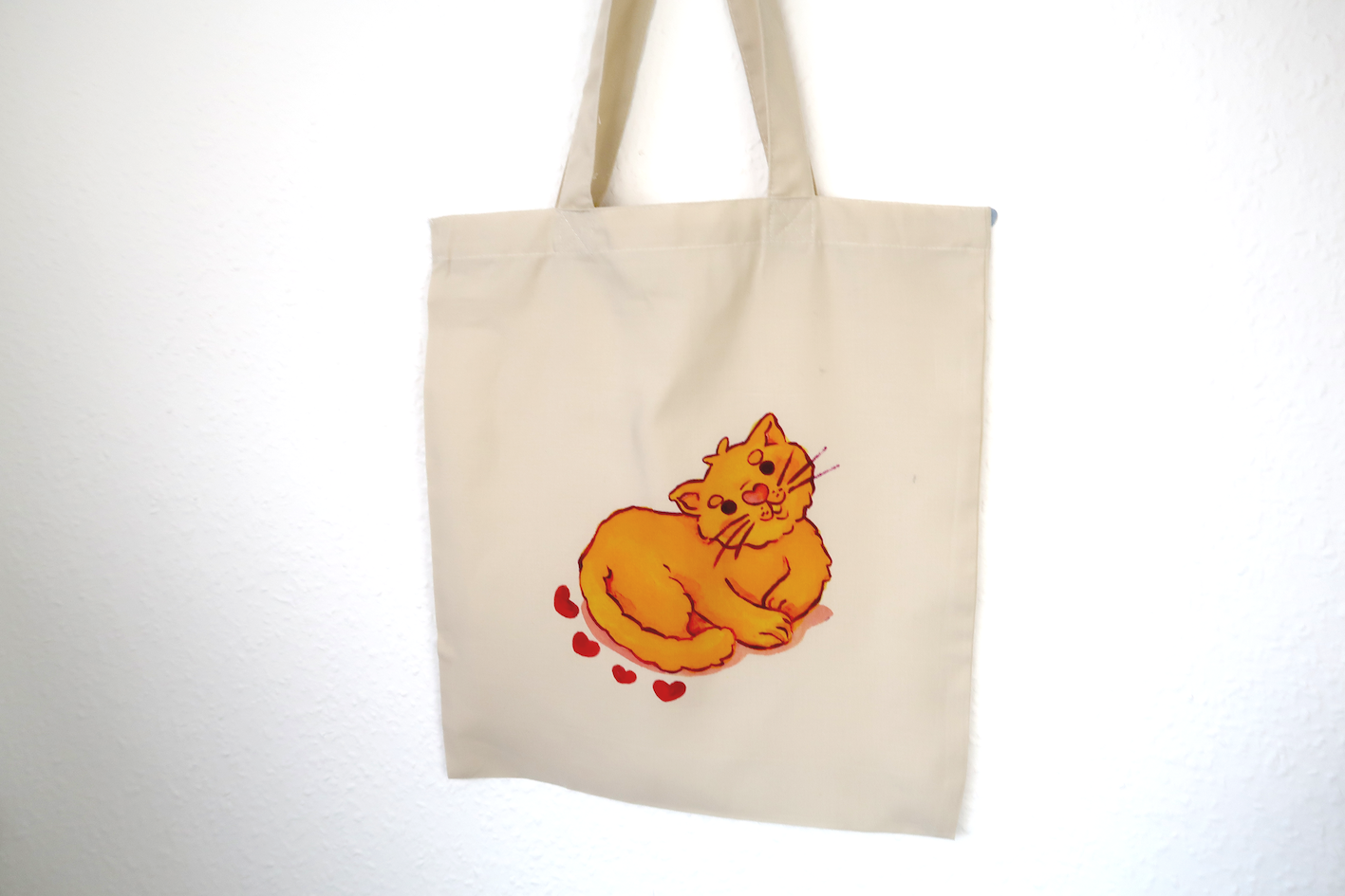 Orange Cat Tote Bag