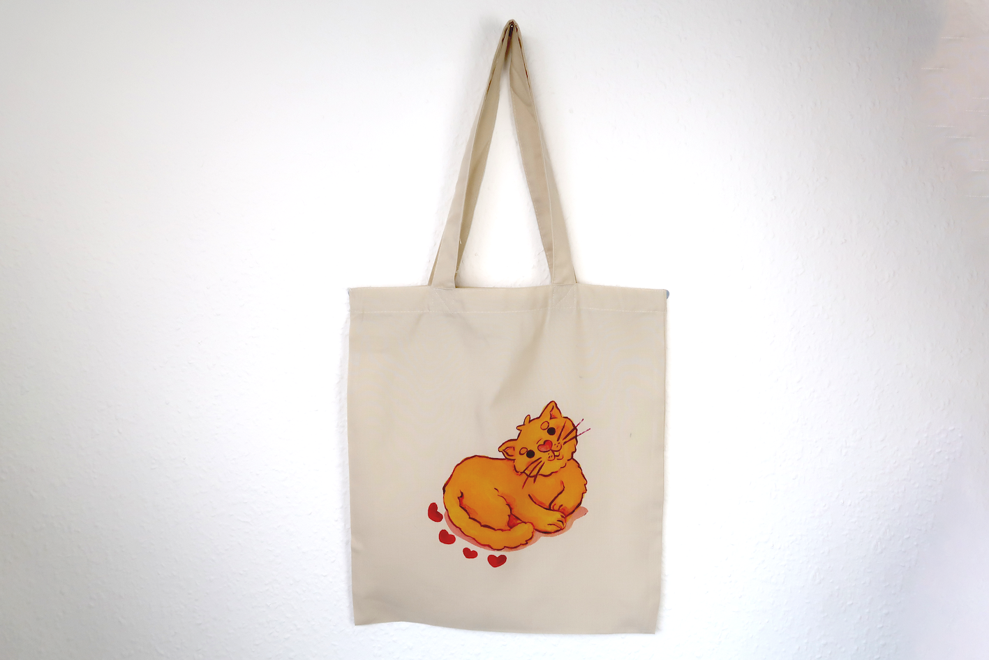 Orange Cat Tote Bag