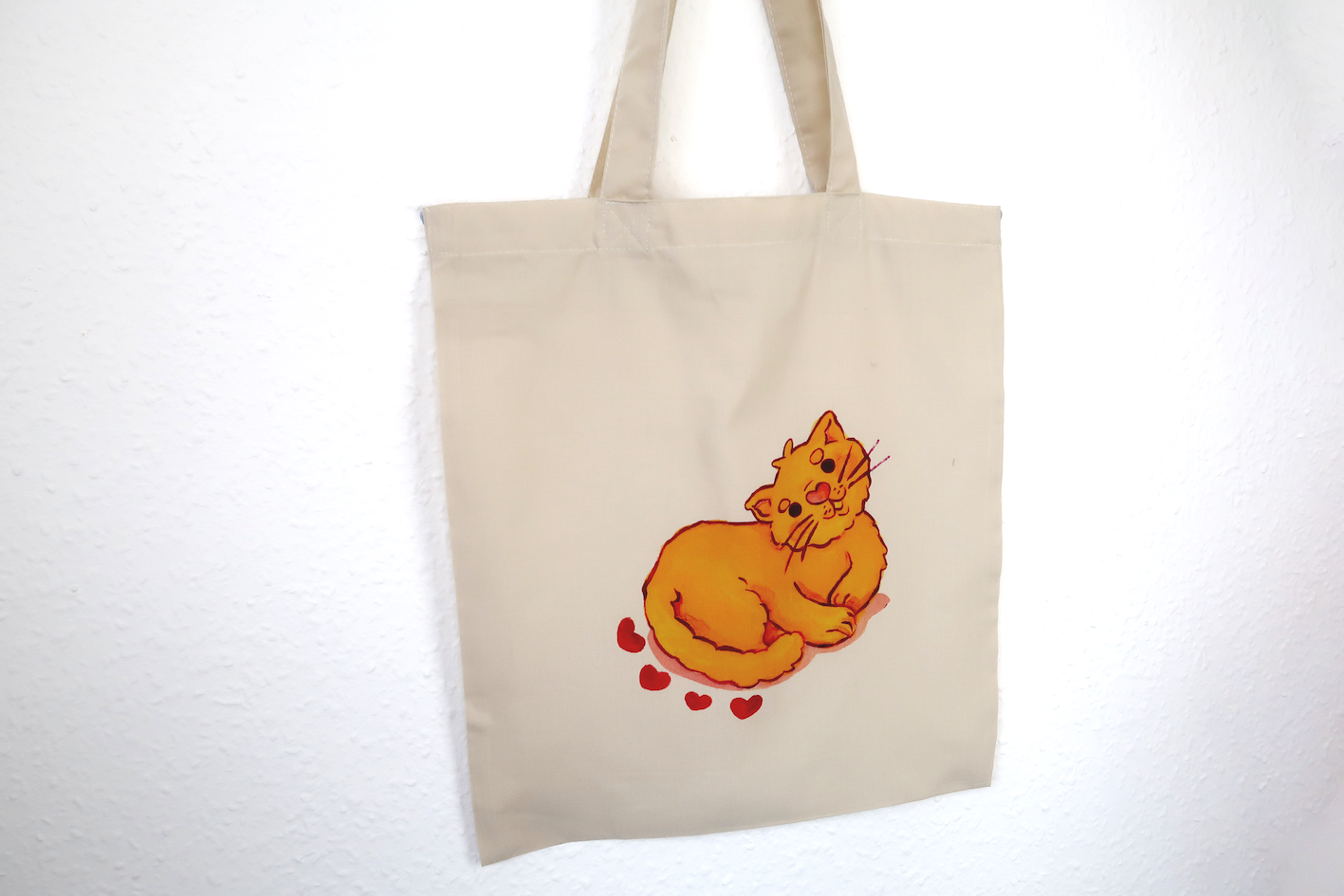 Orange Cat Tote Bag