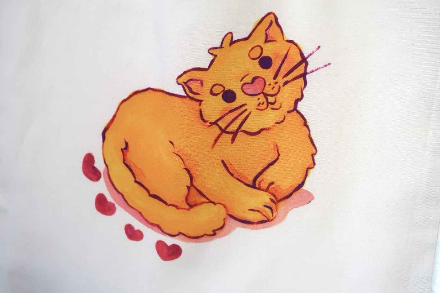 Orange Cat Tote Bag