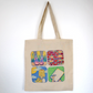 Square print Tote Bag