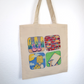 Square print Tote Bag