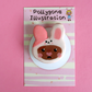 Bear in Bunny hat Badge
