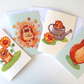 Pack of 4 Hedgehog Cards