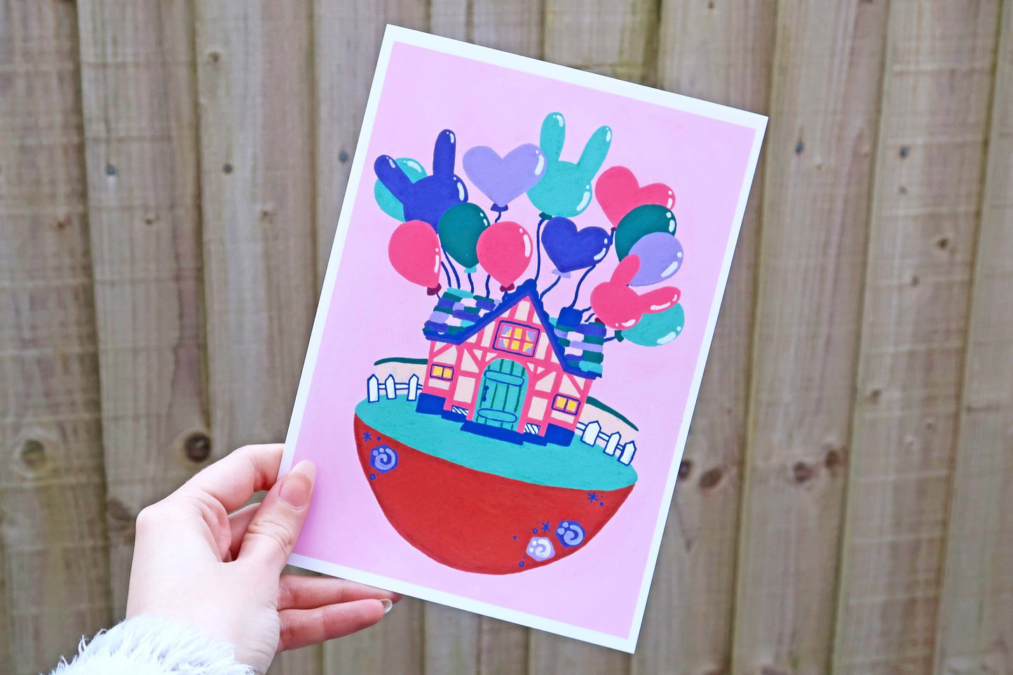 Balloon Nook A5 Print (Animal Crossing inspired)