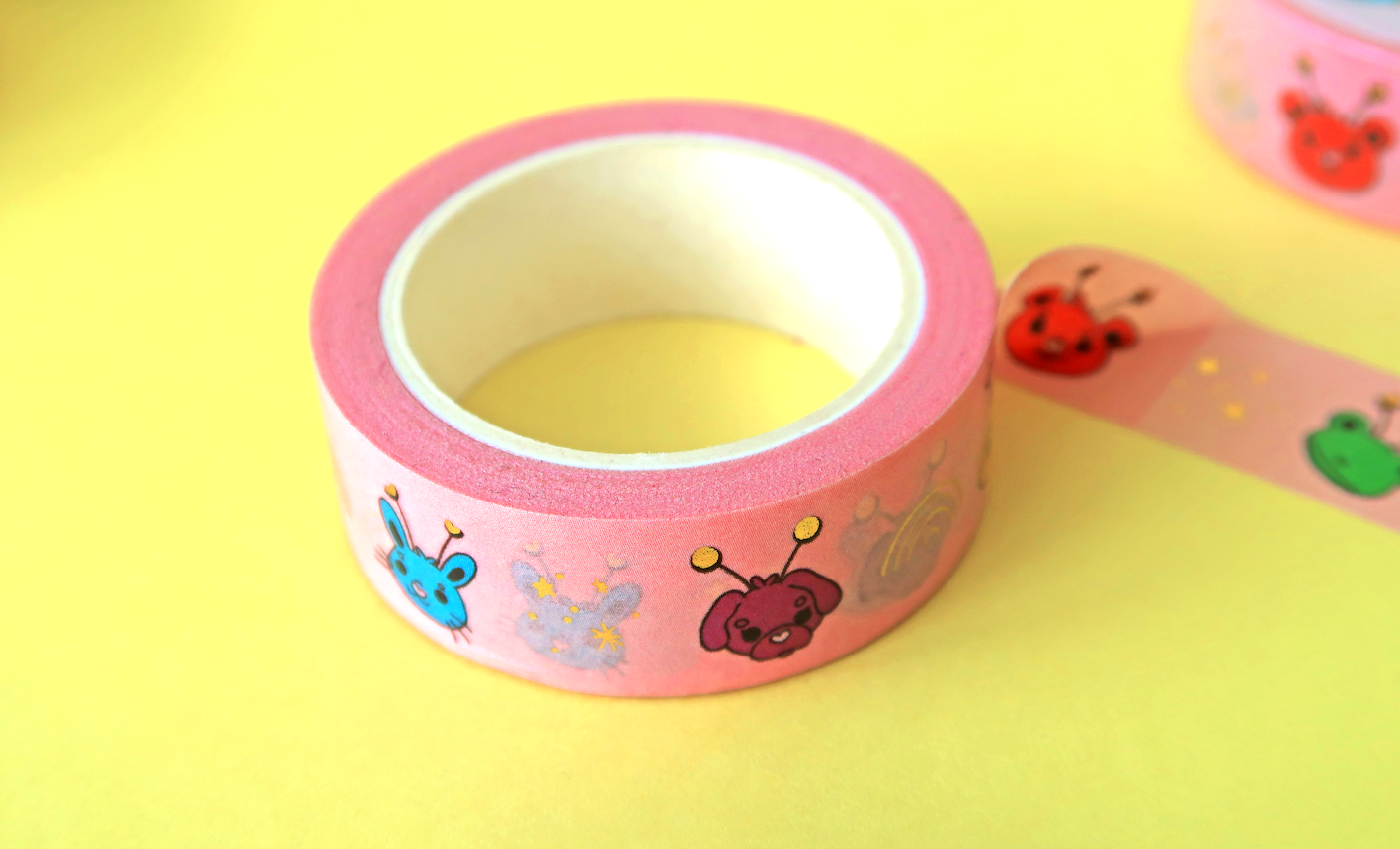 Rainbow Friends Gold Foiled Washi Tape