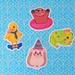 Forest Friends Vinyl Sticker Set (Pack of 4)