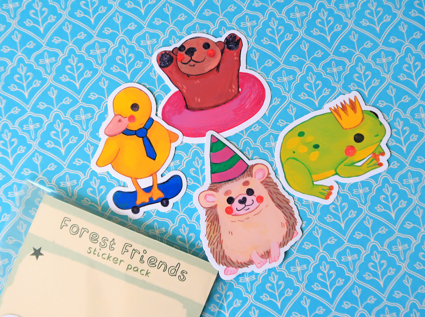 Forest Friends Vinyl Sticker Set (Pack of 4)