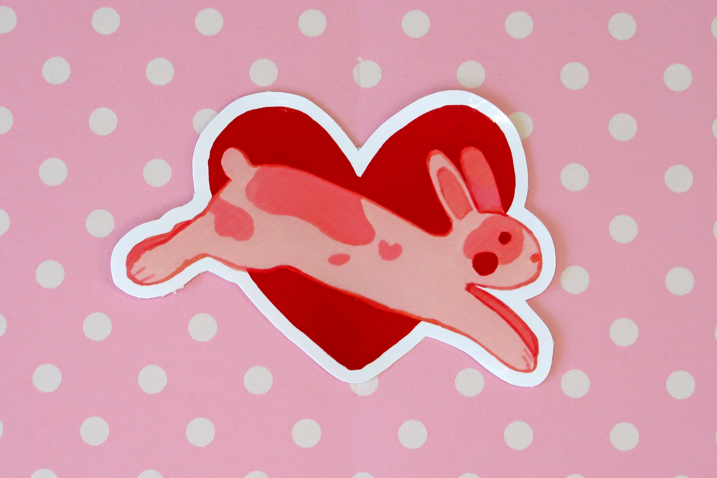 Bunny Love Vinyl Sticker