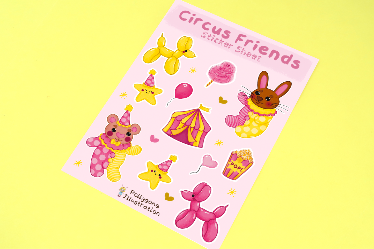 Circus Sticker Sheet