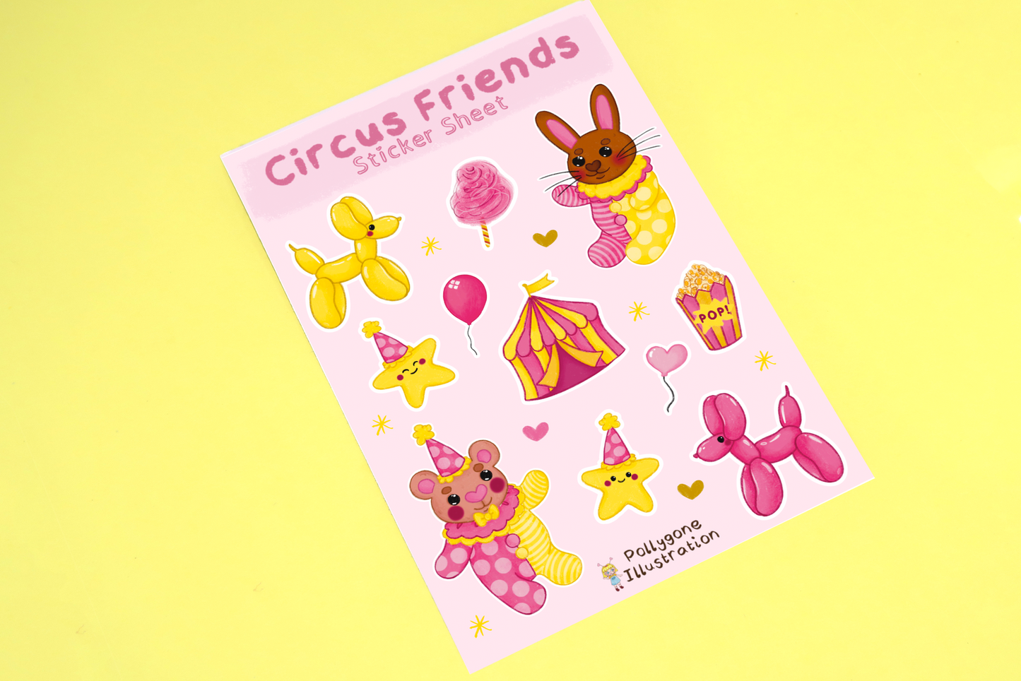 Circus Sticker Sheet