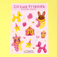 Circus Sticker Sheet