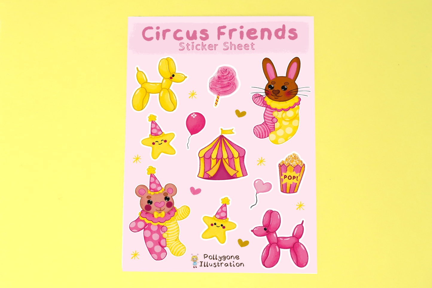 Circus Sticker Sheet