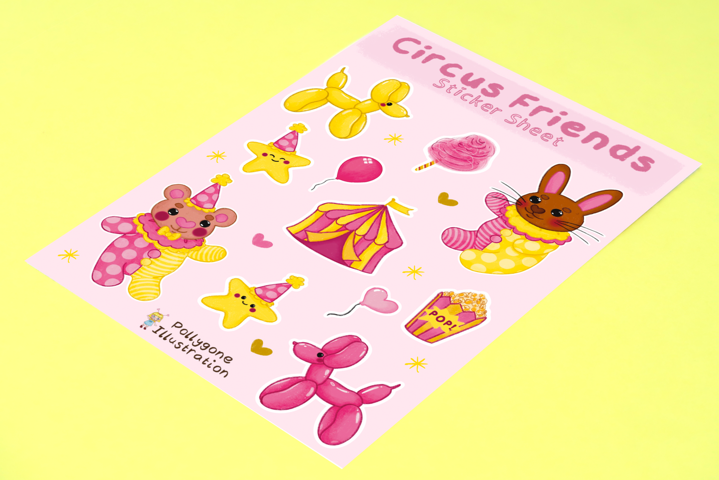 Circus Sticker Sheet