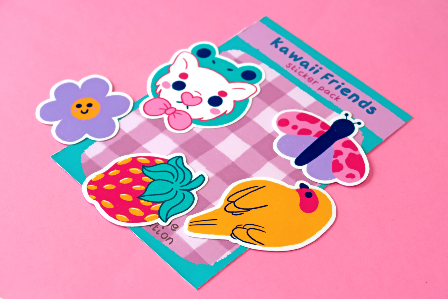 Kawaii Friends Vinyl Sticker Set (Pack of 5)