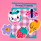 Kawaii Friends Vinyl Sticker Set (Pack of 5)