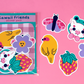 Kawaii Friends Vinyl Sticker Set (Pack of 5)