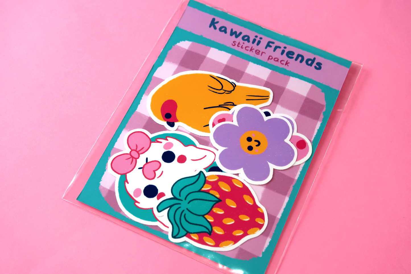 Kawaii Friends Vinyl Sticker Set (Pack of 5)