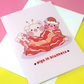 Pigs in Blankets / Bacon Christmas Greeting Card/s