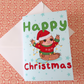 Sloth Happy Christmas Greeting Card/s
