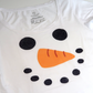 Snowman face t-shirt