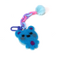 Felted Bear Keyring with Chain & Pom Pom
