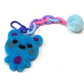 Felted Bear Keyring with Chain & Pom Pom