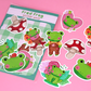 Fred Frog Vinyl Sticker Set (Pack of 7)