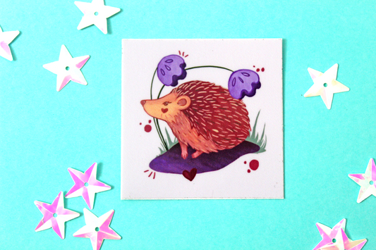 Square Hedgehog Sticker