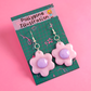 Flower Earrings - CHOOSE YOUR COLOURS (sterling silver plated, hypoallergenic)