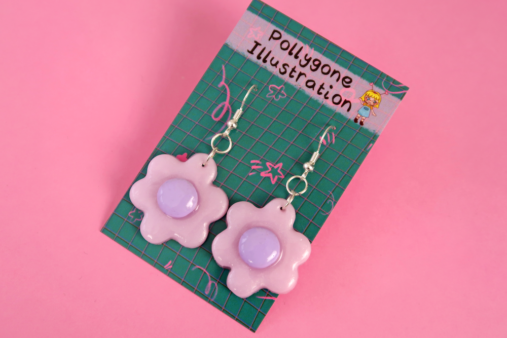 Flower Earrings - CHOOSE YOUR COLOURS (sterling silver plated, hypoallergenic)