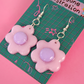 Flower Earrings - CHOOSE YOUR COLOURS (sterling silver plated, hypoallergenic)