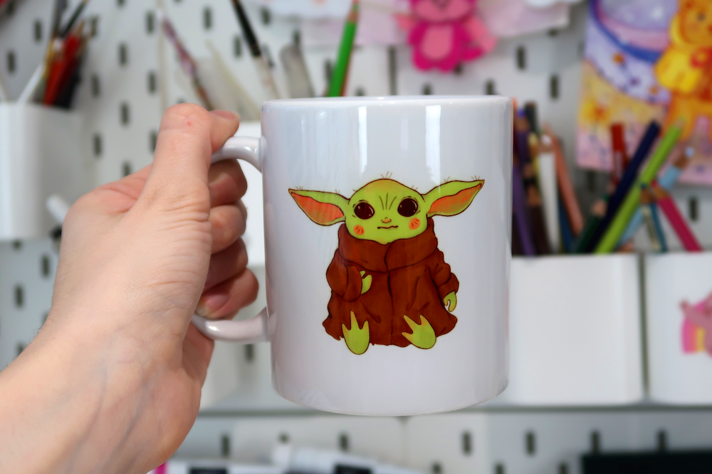 Ceramic Baby Yoda Mug