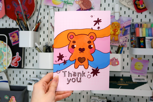 'Thank You' Bear Card