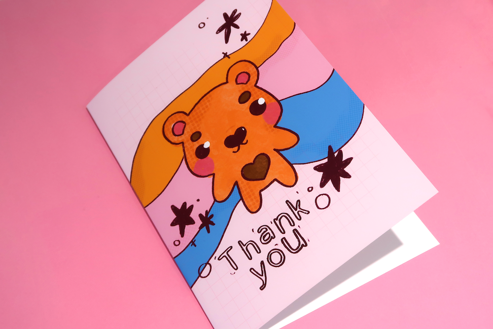 'Thank You' Bear Card