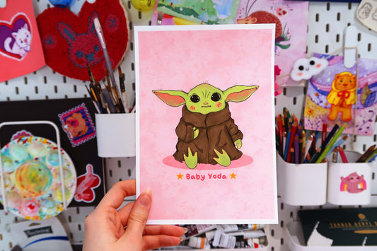 Baby Yoda A5 Print