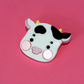 Acrylic Cow Badge