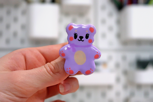 Purple Bear Badge