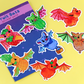 Fruit Bats Vinyl Sticker Set (Pack of 7)