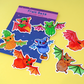 Fruit Bats Vinyl Sticker Set (Pack of 7)