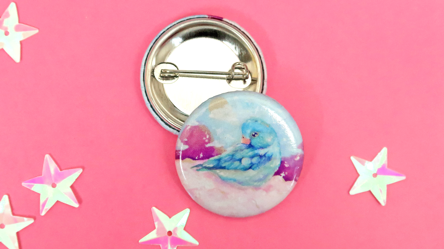 Bird Button Badge