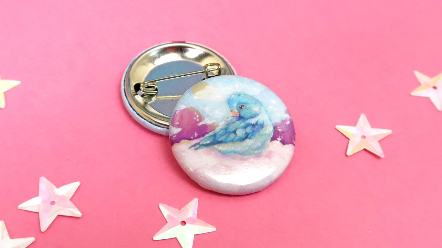 Bird Button Badge