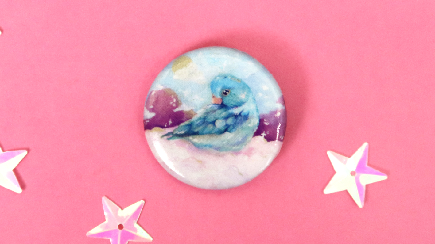 Bird Button Badge